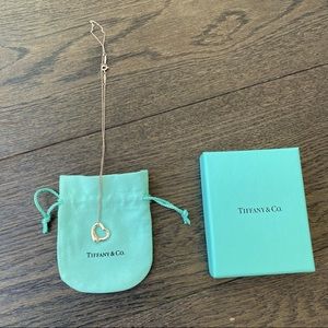 Tiffany Elsa Peretti Open Heart Necklace